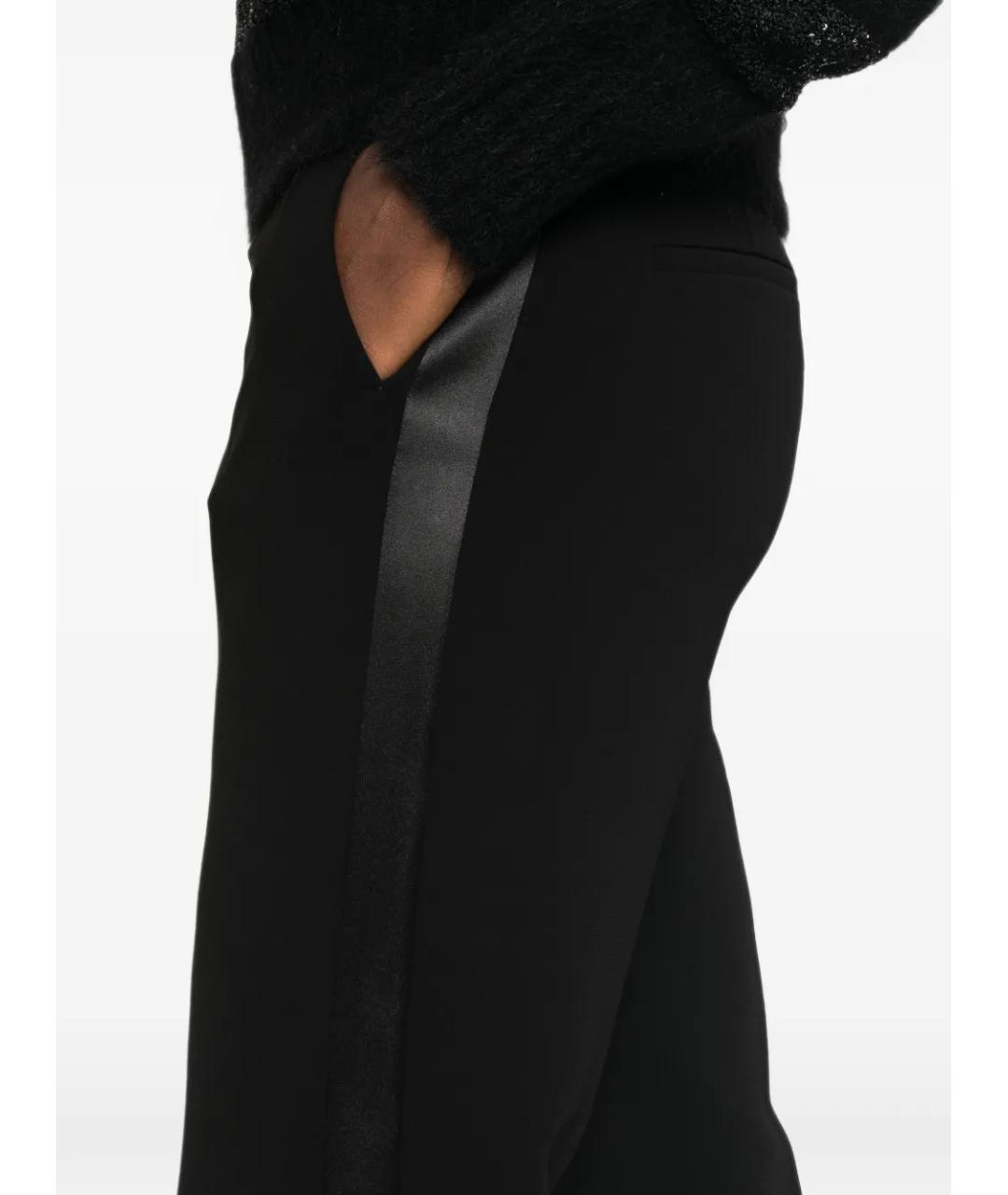 MAX MARA Черные ацетатные прямые брюки, фото 5