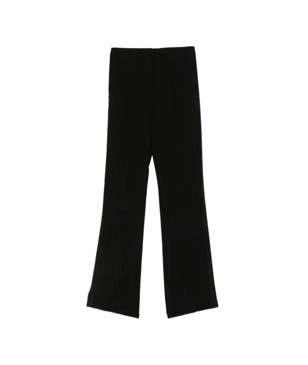 MAX MARA Черные ацетатные прямые брюки, фото 1
