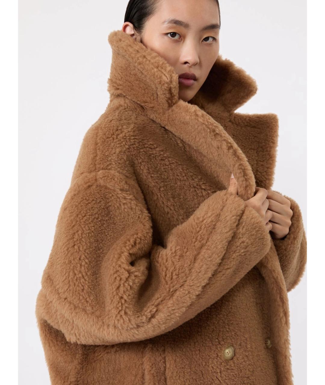 MAX MARA Коричневое шерстяное пальто, фото 6