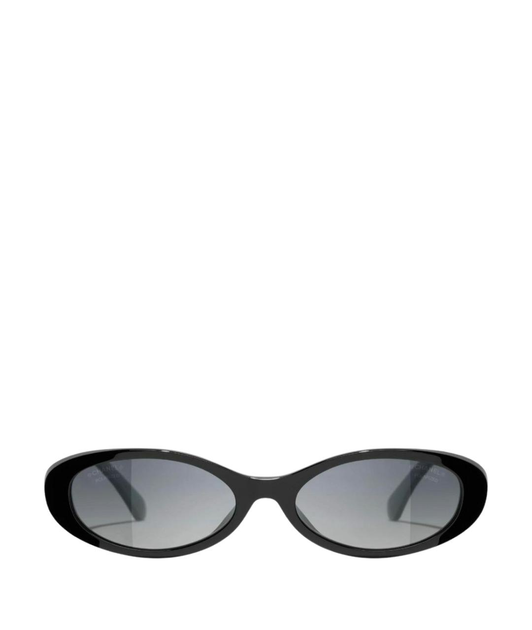 CHANEL Черные пластиковые солнцезащитные очки, фото 1
