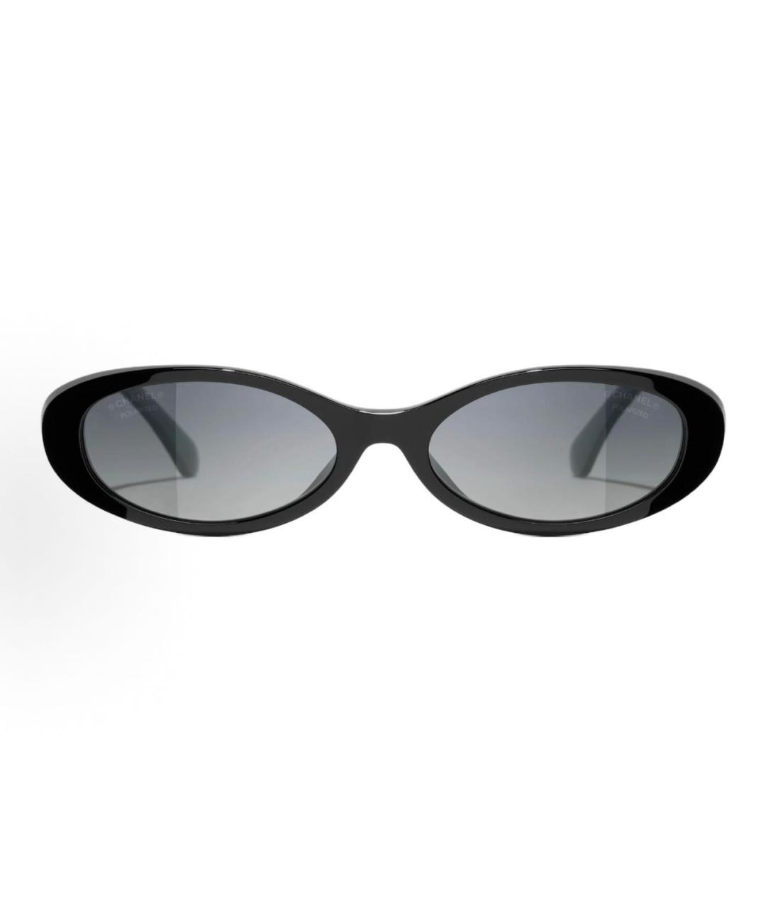 CHANEL Черные пластиковые солнцезащитные очки, фото 5