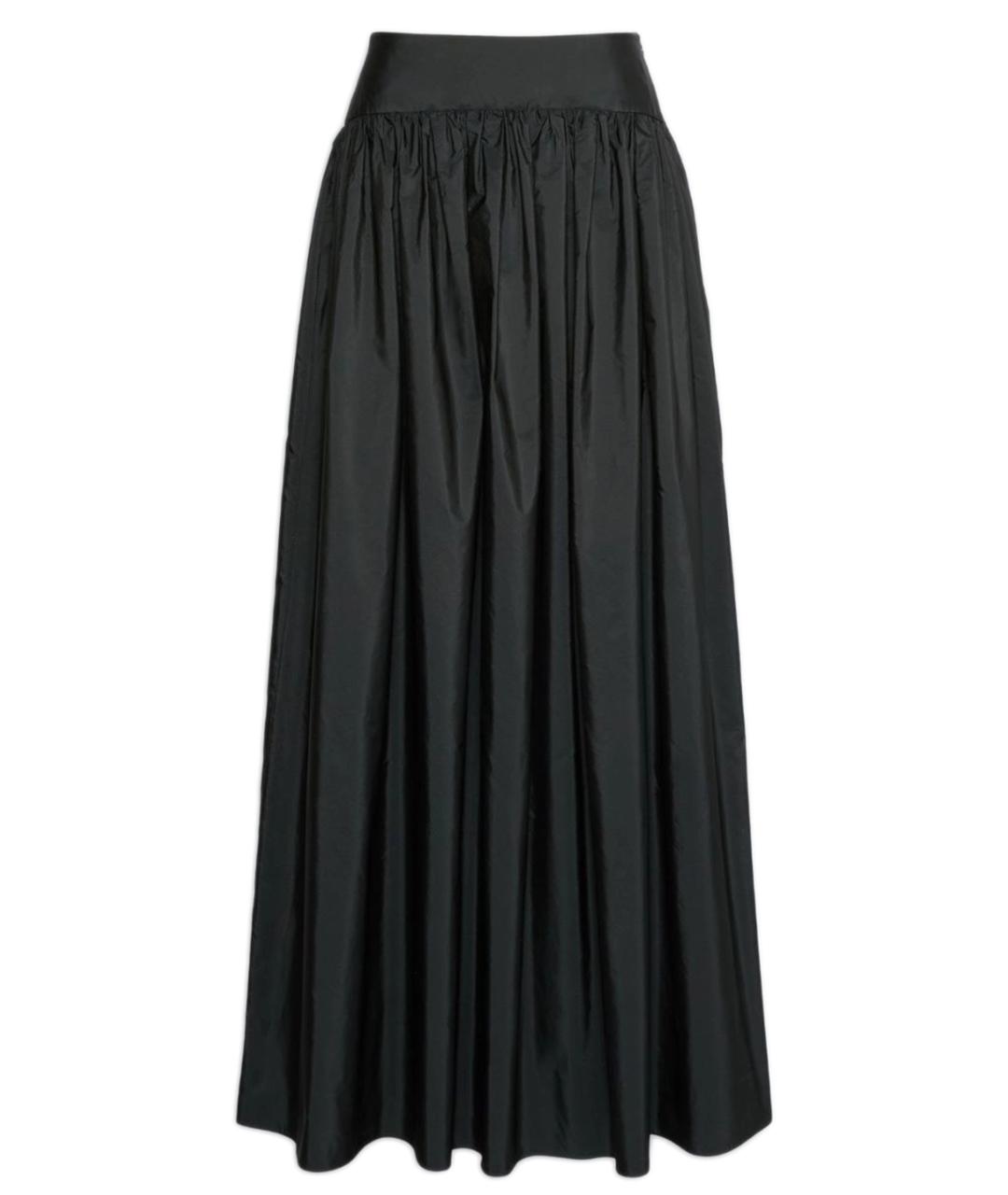 MAX MARA STUDIO Черная полиэстеровая юбка макси, фото 1