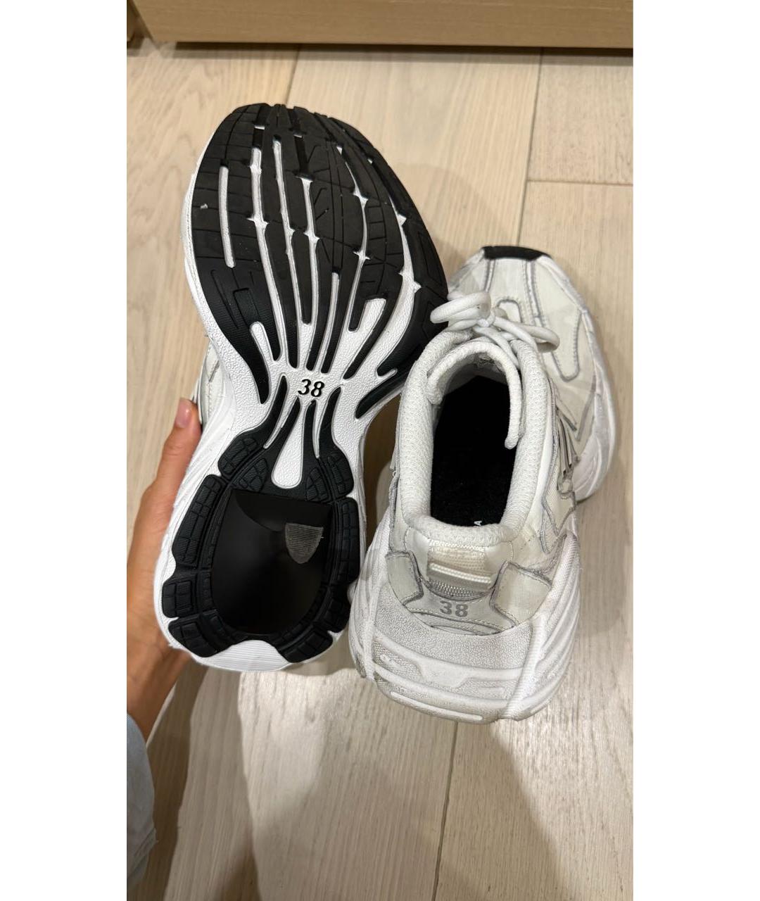BALENCIAGA Белые текстильные кроссовки, фото 5