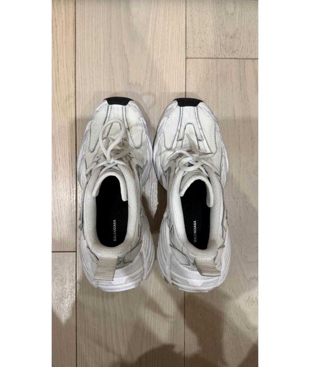 BALENCIAGA Белые текстильные кроссовки, фото 3