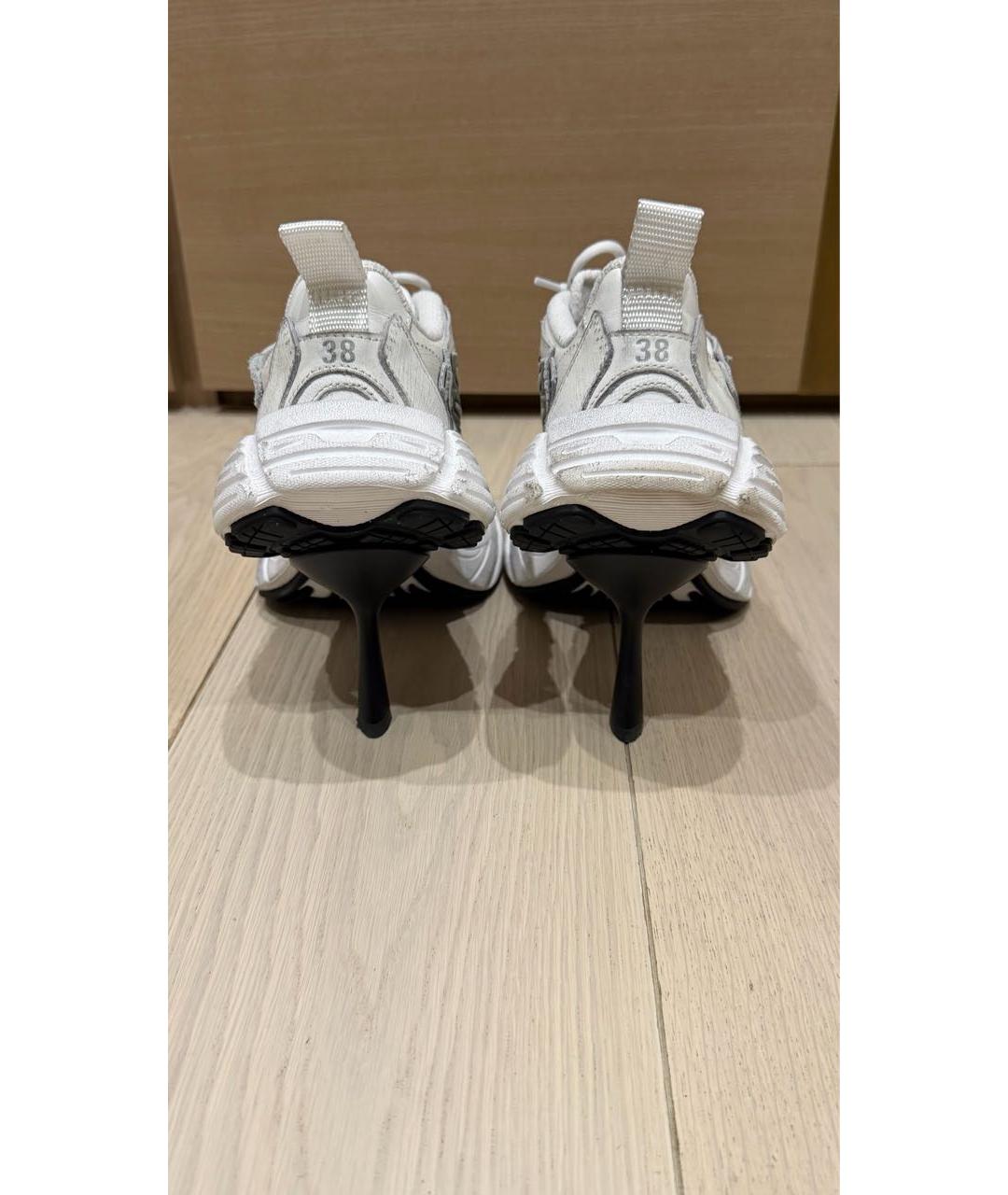BALENCIAGA Белые текстильные кроссовки, фото 4