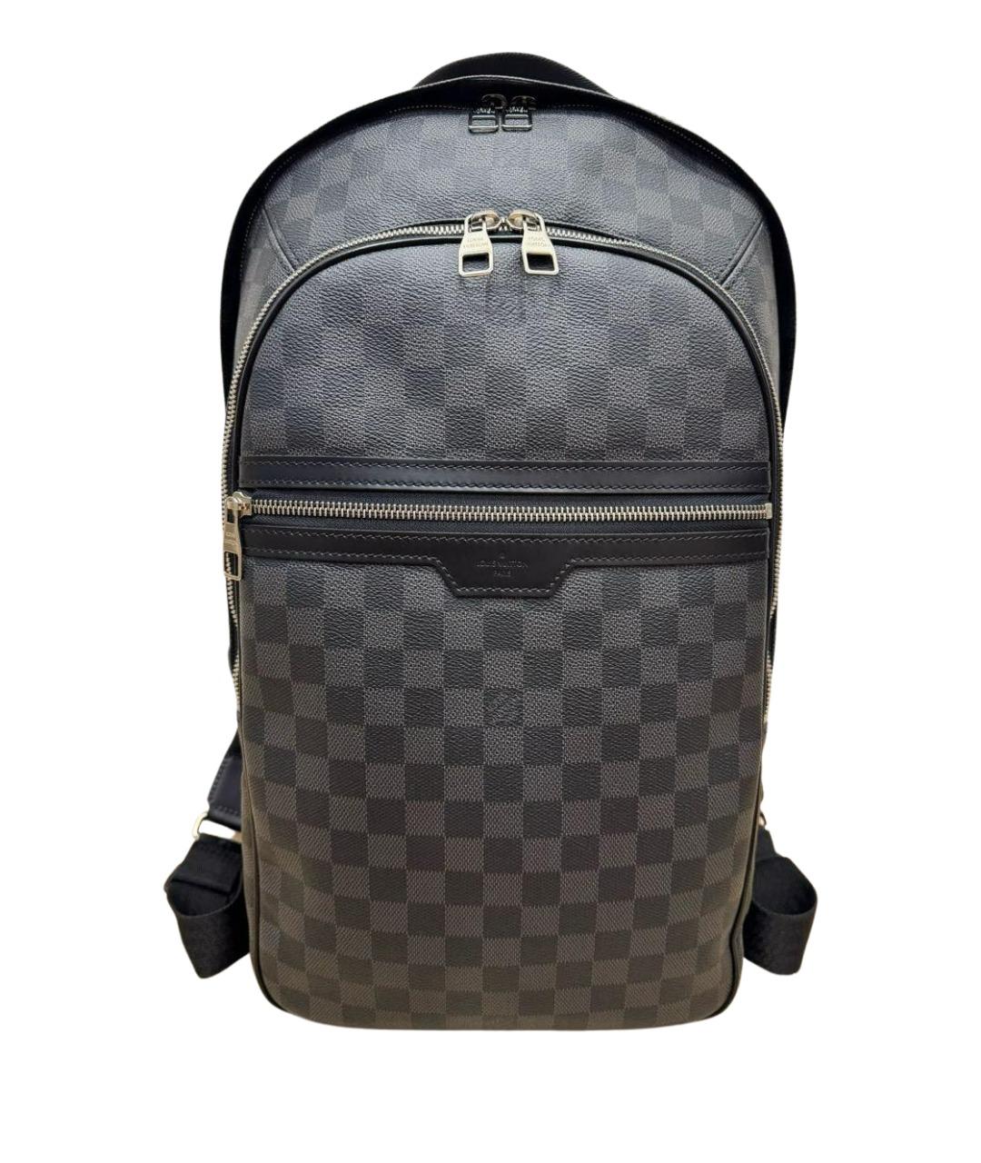 LOUIS VUITTON Черный рюкзак из канвы, фото 1