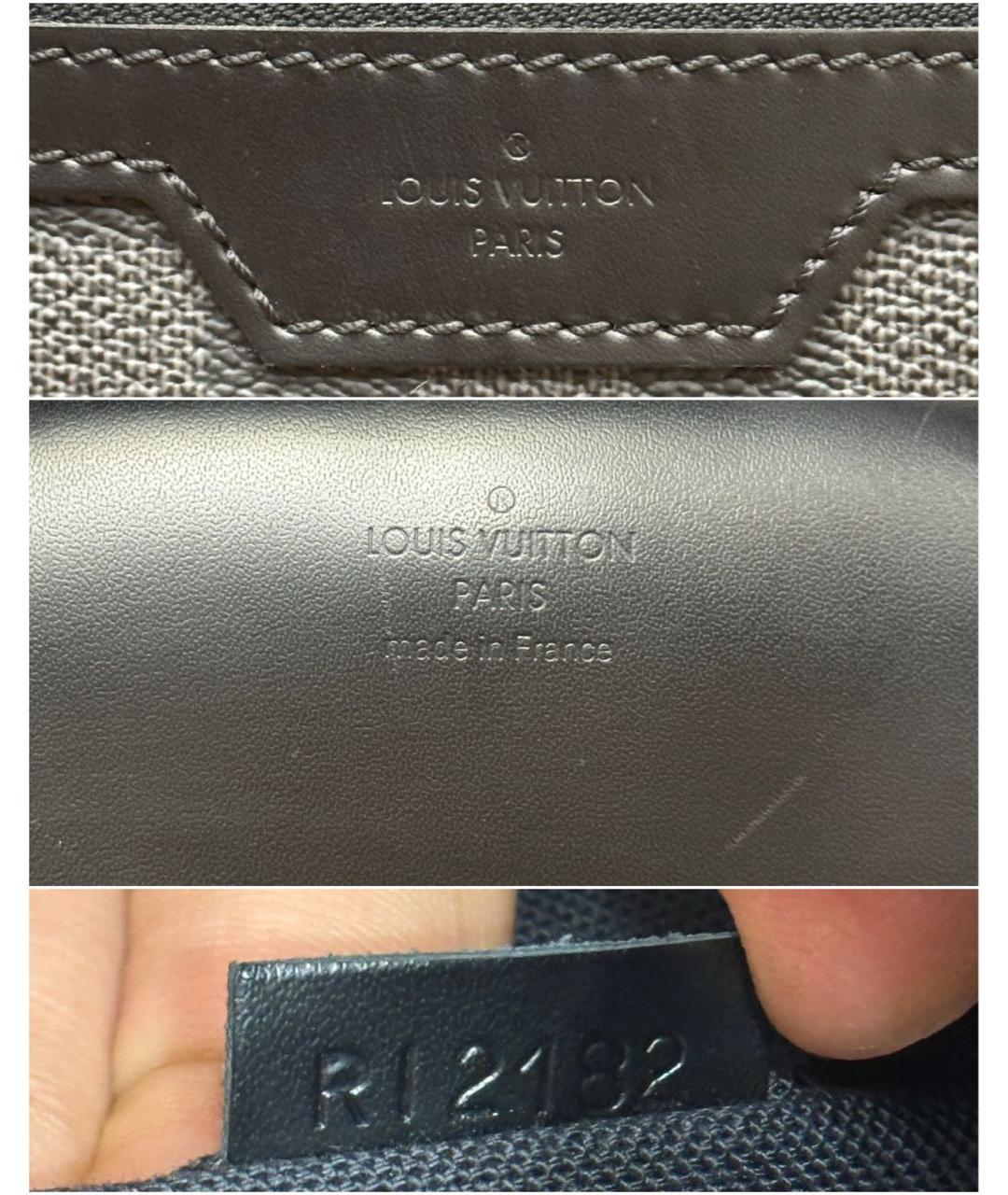 LOUIS VUITTON Черный рюкзак из канвы, фото 5