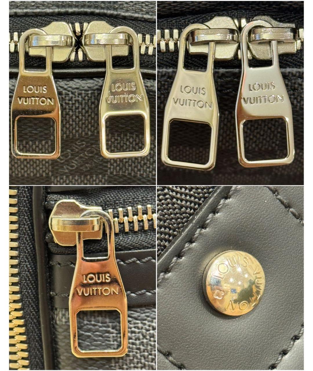 LOUIS VUITTON Черный рюкзак из канвы, фото 7