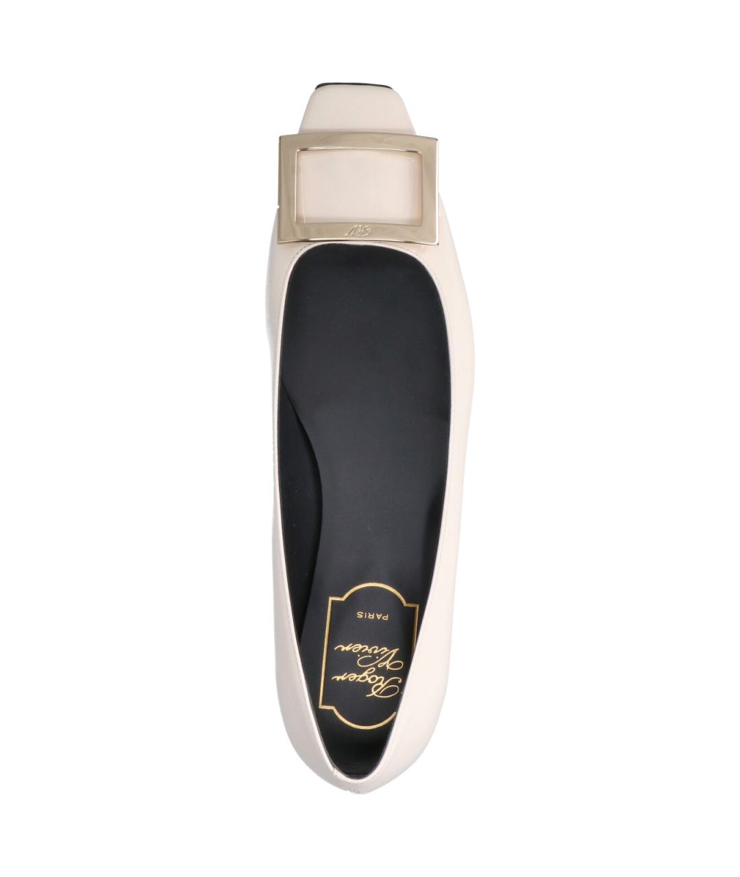 ROGER VIVIER Белые кожаные ботинки, фото 5