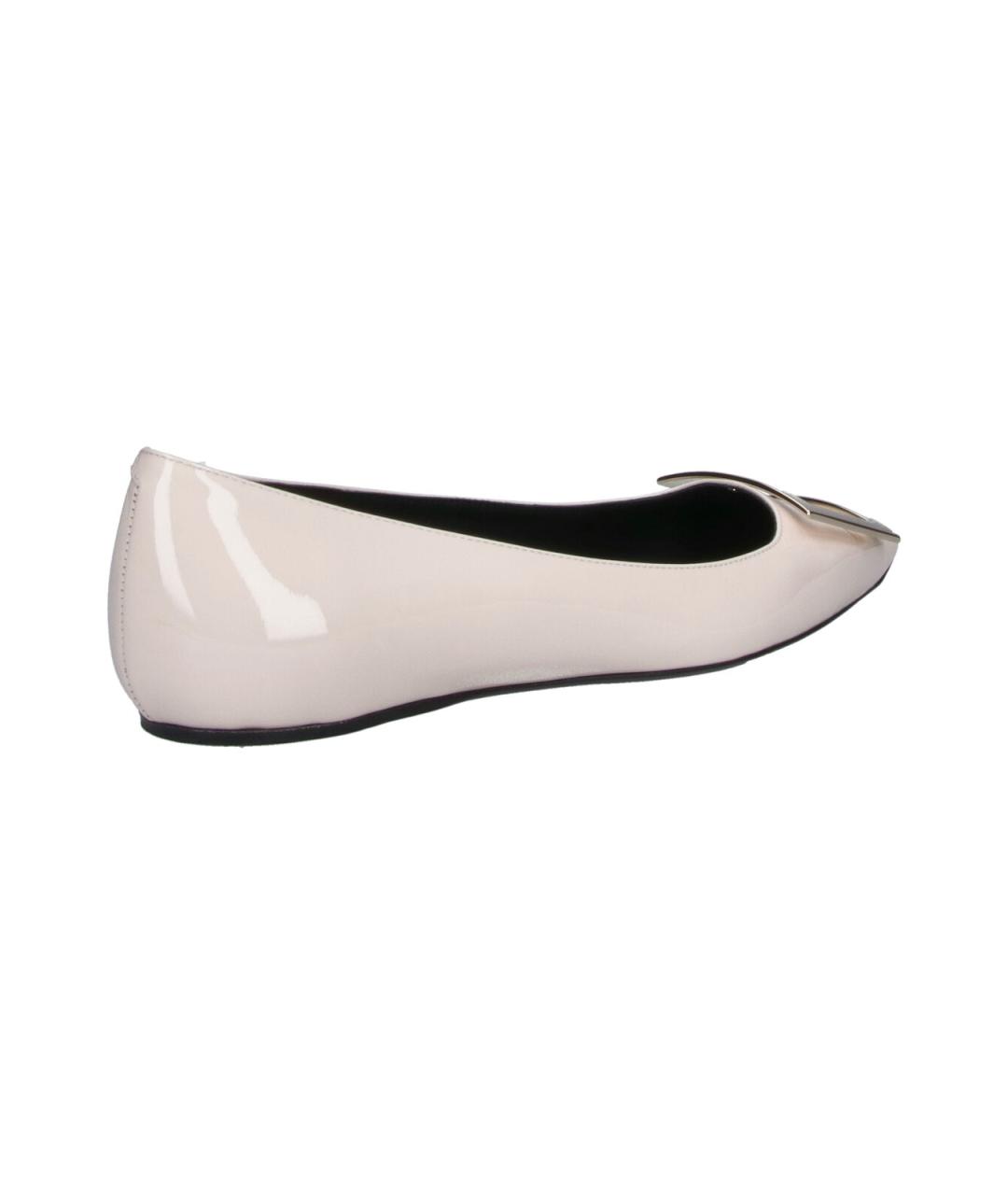 ROGER VIVIER Белые кожаные ботинки, фото 4