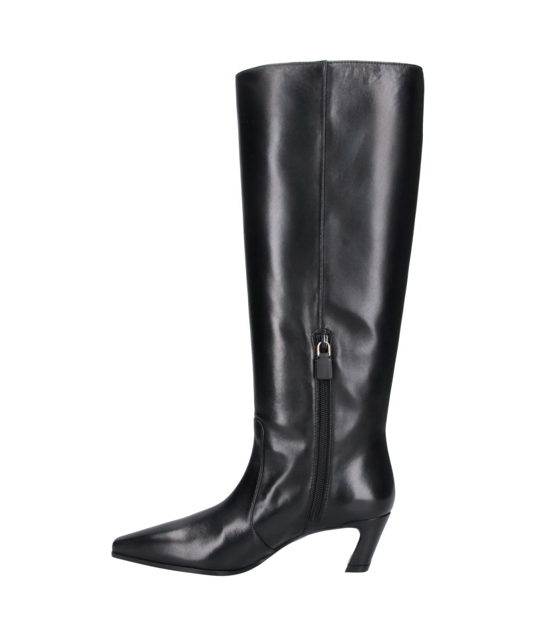 STUART WEITZMAN Черные кожаные сапоги, фото 3
