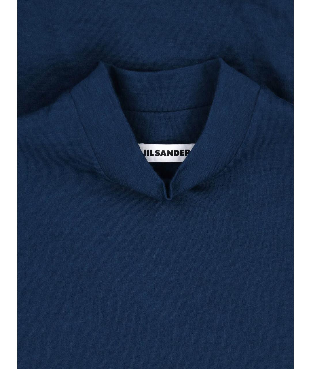 JIL SANDER Синий шерстяной джемпер / свитер, фото 3