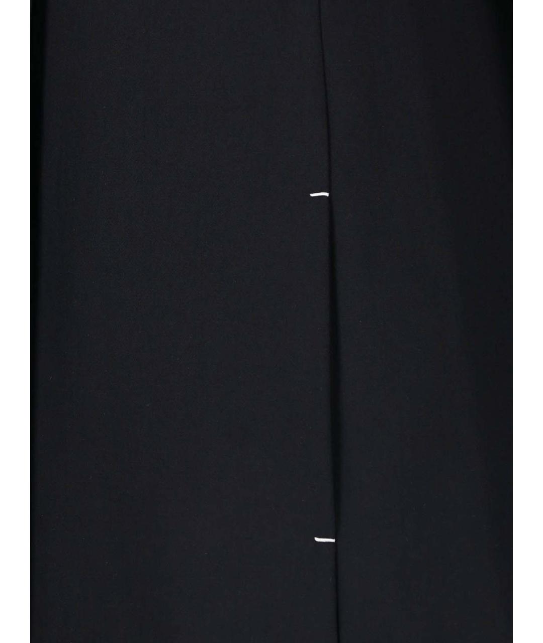 JIL SANDER Черное шерстяное пальто, фото 3