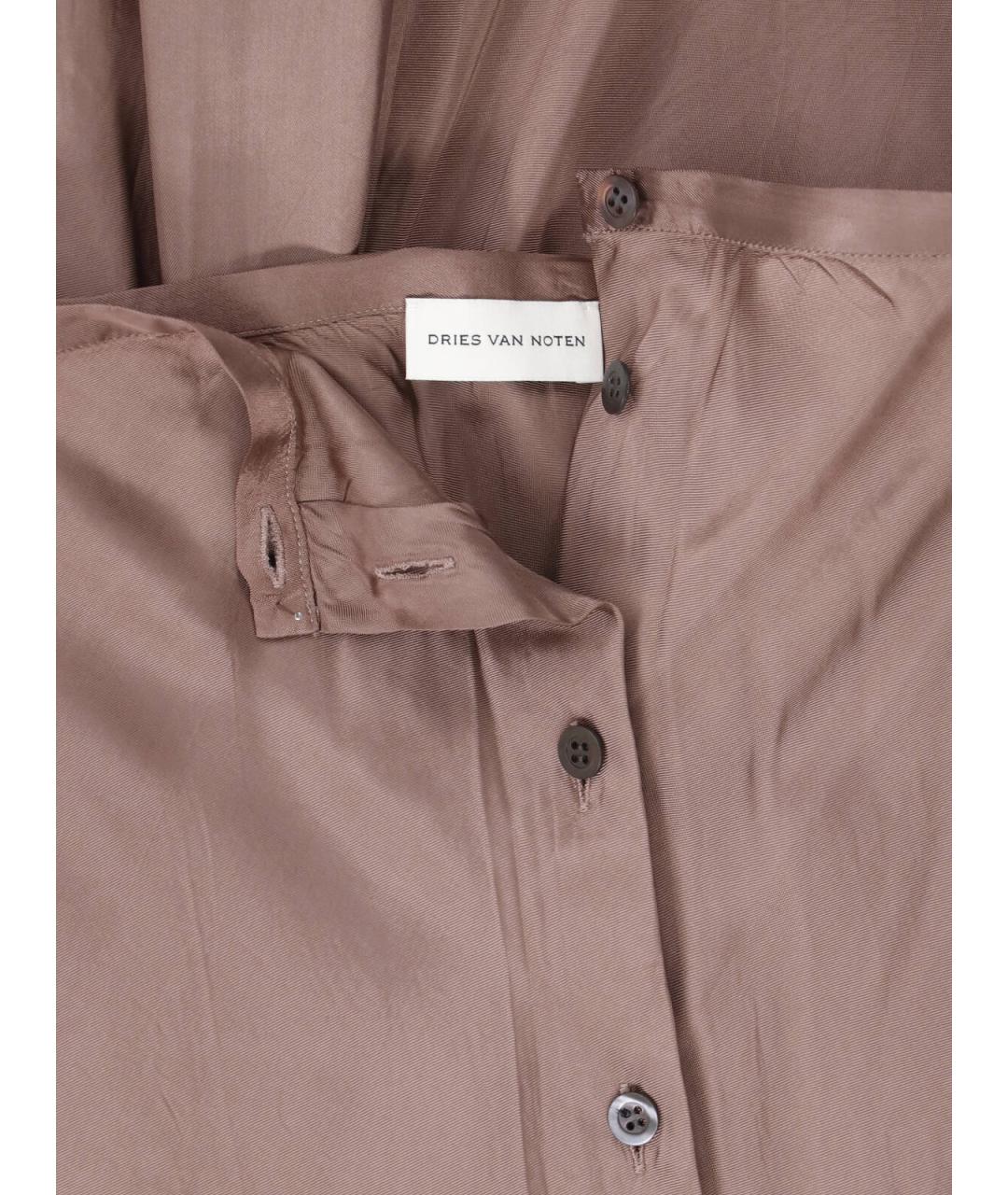 DRIES VAN NOTEN Розовая вискозная юбка миди, фото 5