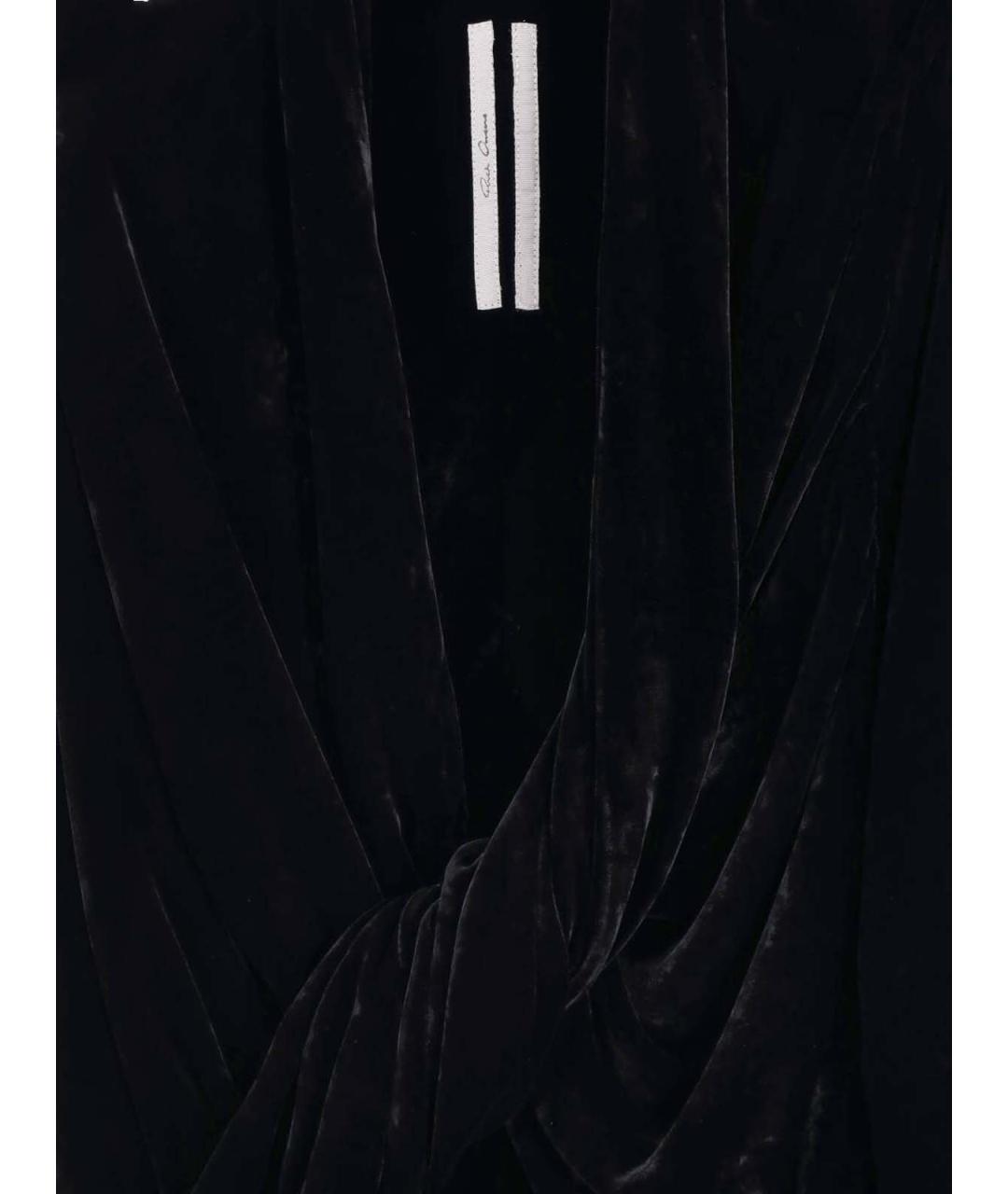RICK OWENS Черная вискозная блузы, фото 3