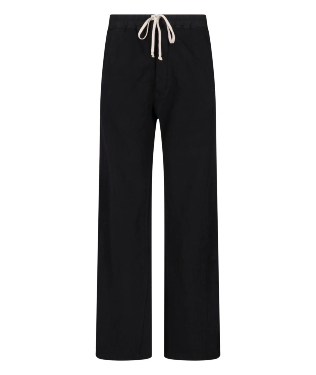 RICK OWENS DRKSHDW Черные хлопковые повседневные брюки, фото 1
