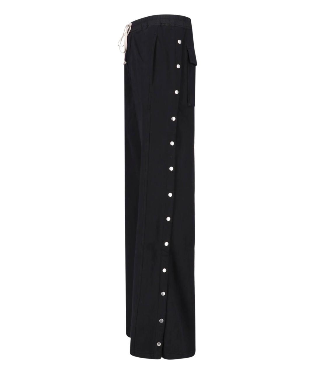 RICK OWENS DRKSHDW Черные хлопковые повседневные брюки, фото 3