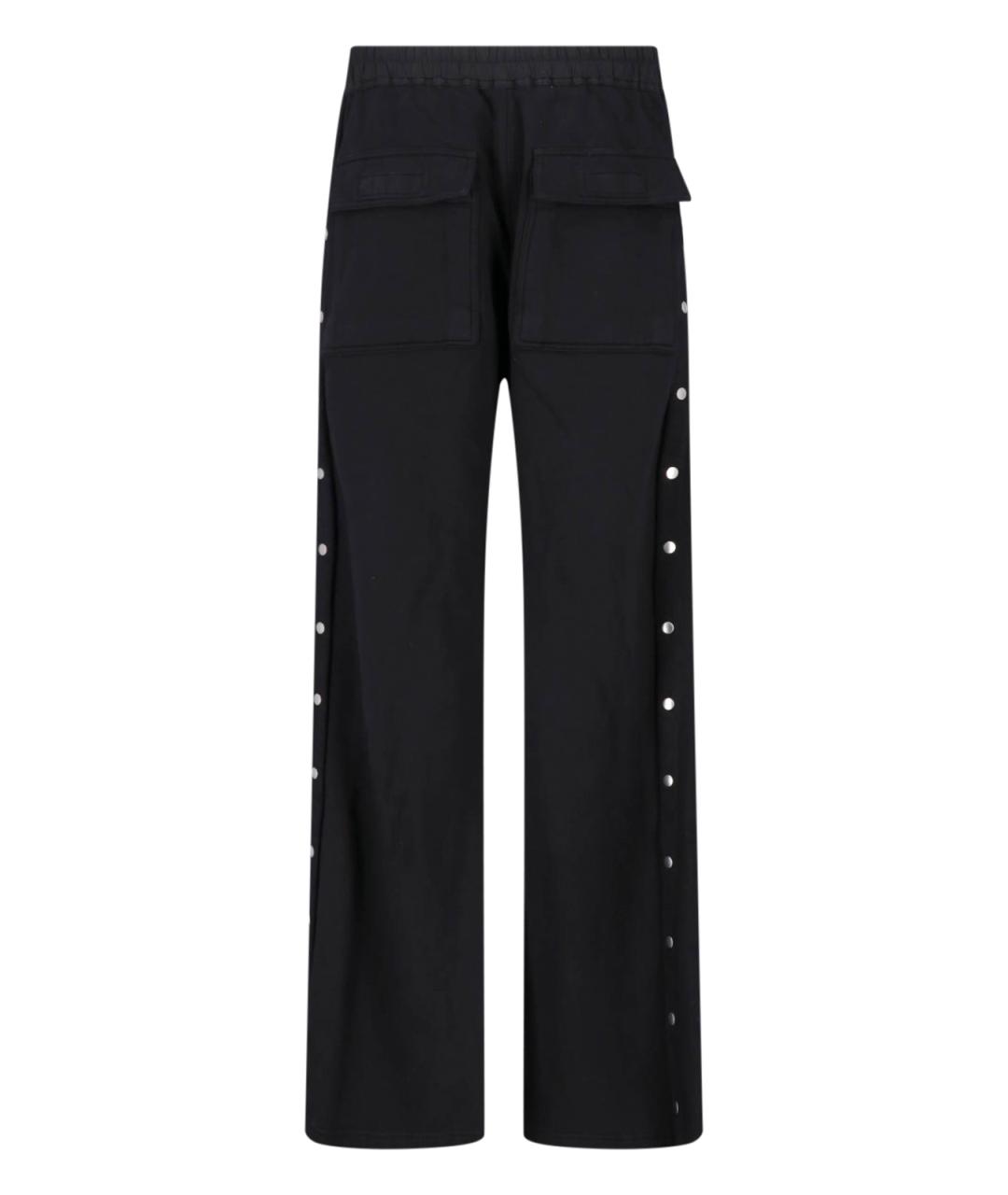 RICK OWENS DRKSHDW Черные хлопковые повседневные брюки, фото 2