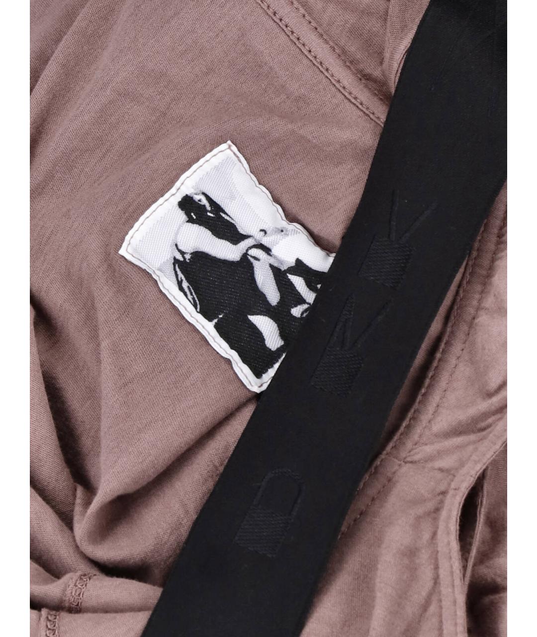 RICK OWENS DRKSHDW Розовое хлопковое вечернее платье, фото 3