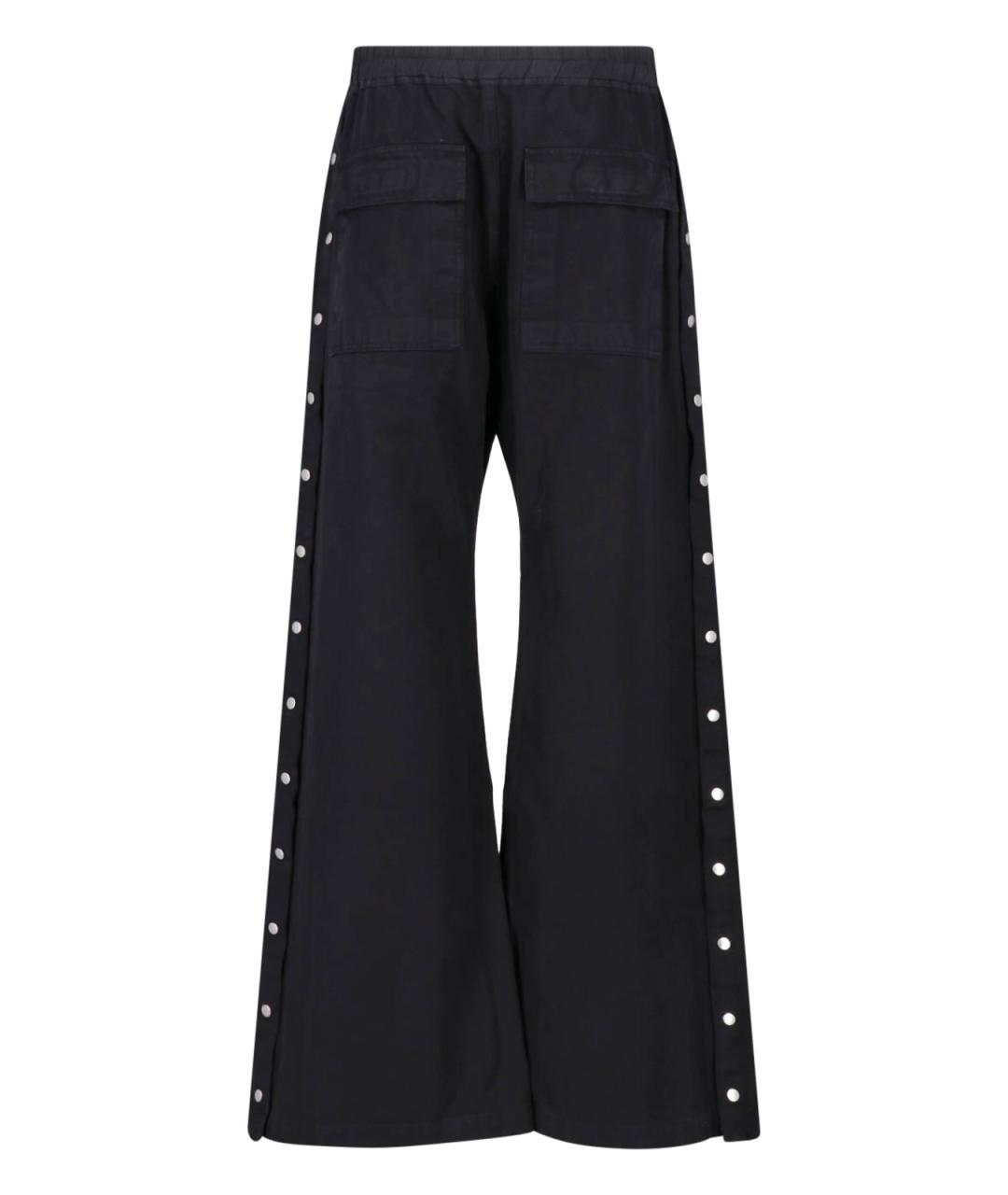 RICK OWENS DRKSHDW Черные хлопковые повседневные брюки, фото 2