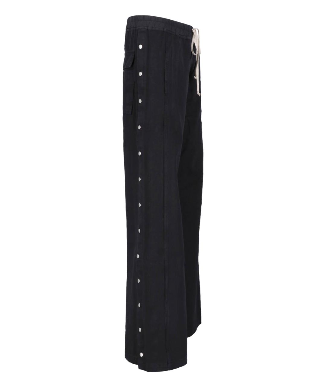 RICK OWENS DRKSHDW Черные хлопковые повседневные брюки, фото 3