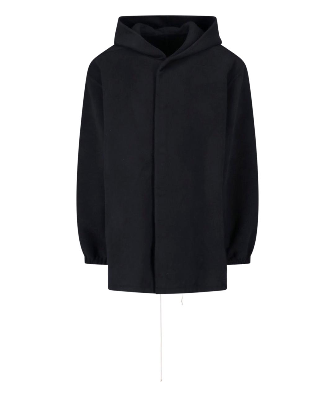RICK OWENS Черное кашемировое пальто, фото 1