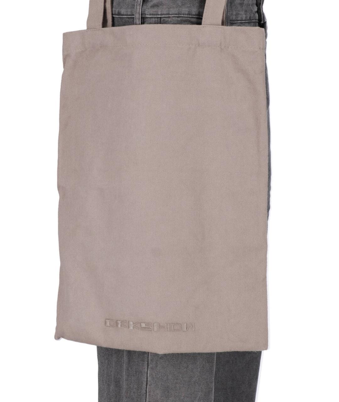 RICK OWENS DRKSHDW Серые хлопковые прямые джинсы, фото 5