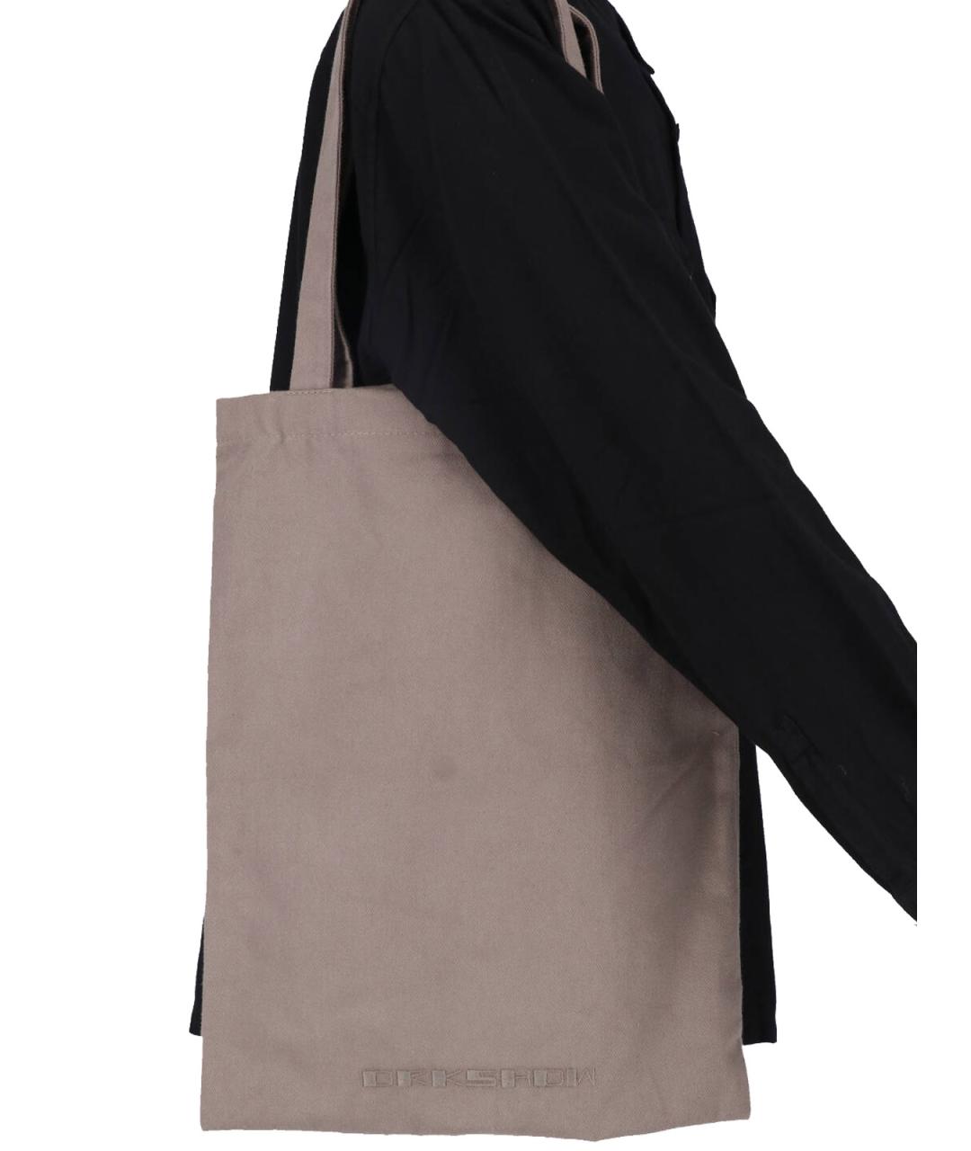 RICK OWENS DRKSHDW Черная хлопковая кэжуал рубашка, фото 4