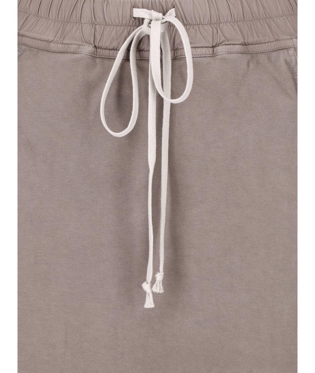 RICK OWENS DRKSHDW Коричневая хлопковая юбка макси, фото 5