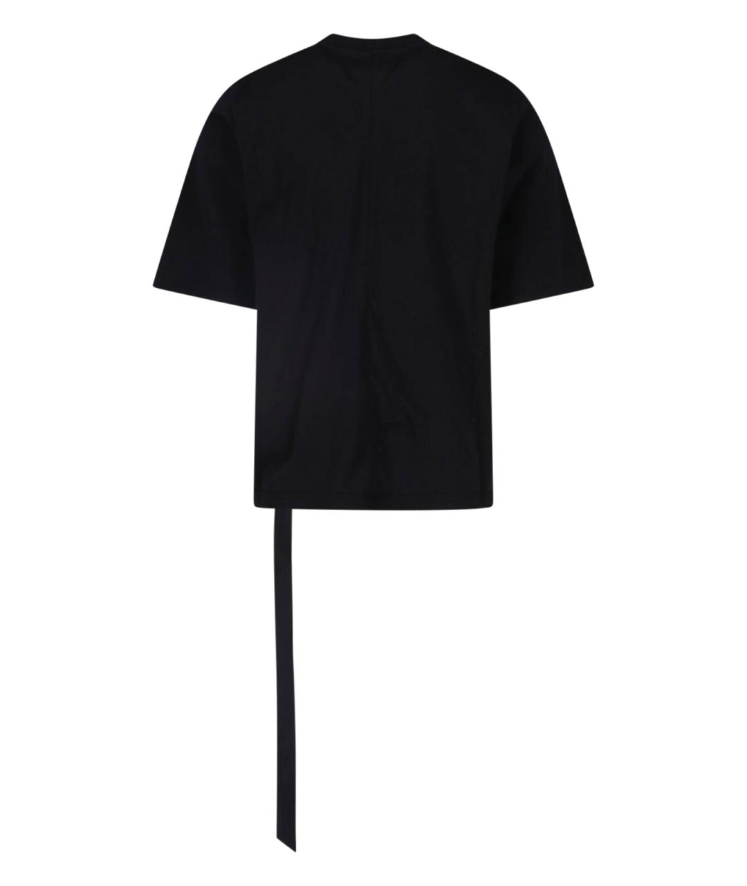 RICK OWENS DRKSHDW Черная хлопковая футболка, фото 2