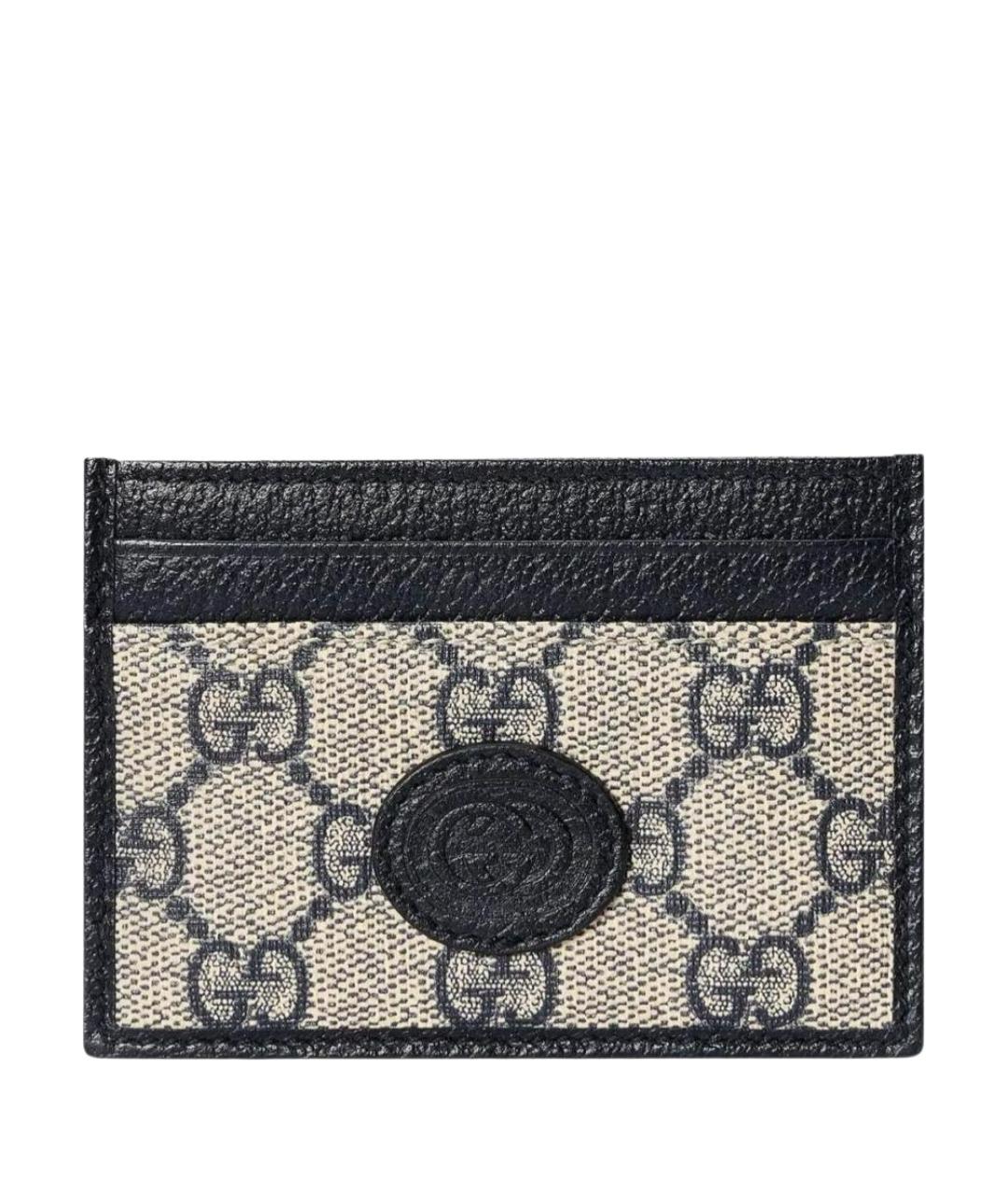 GUCCI Бежевый кожаный кардхолдер, фото 1