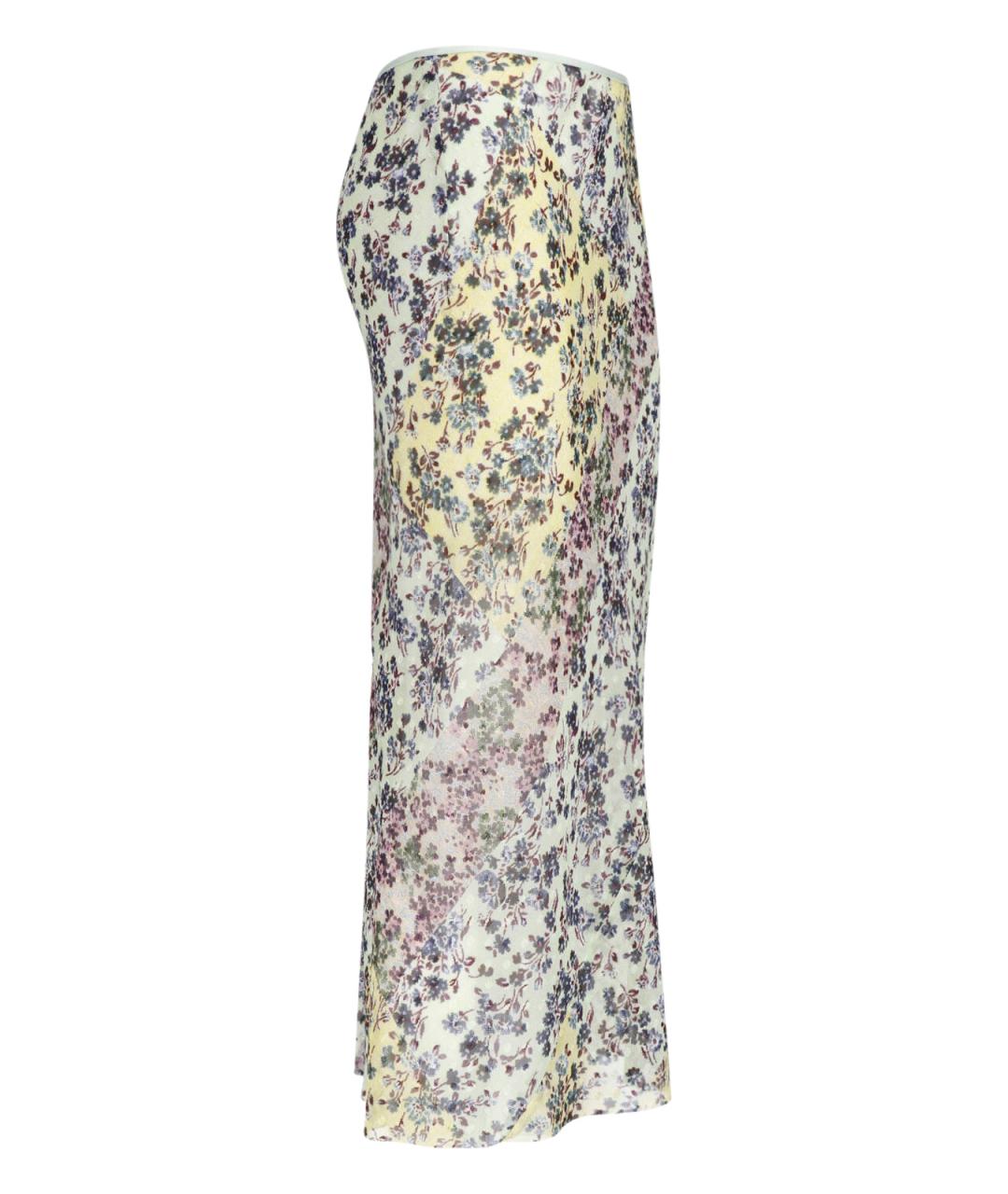 DRIES VAN NOTEN Мульти полиэстеровая юбка миди, фото 3