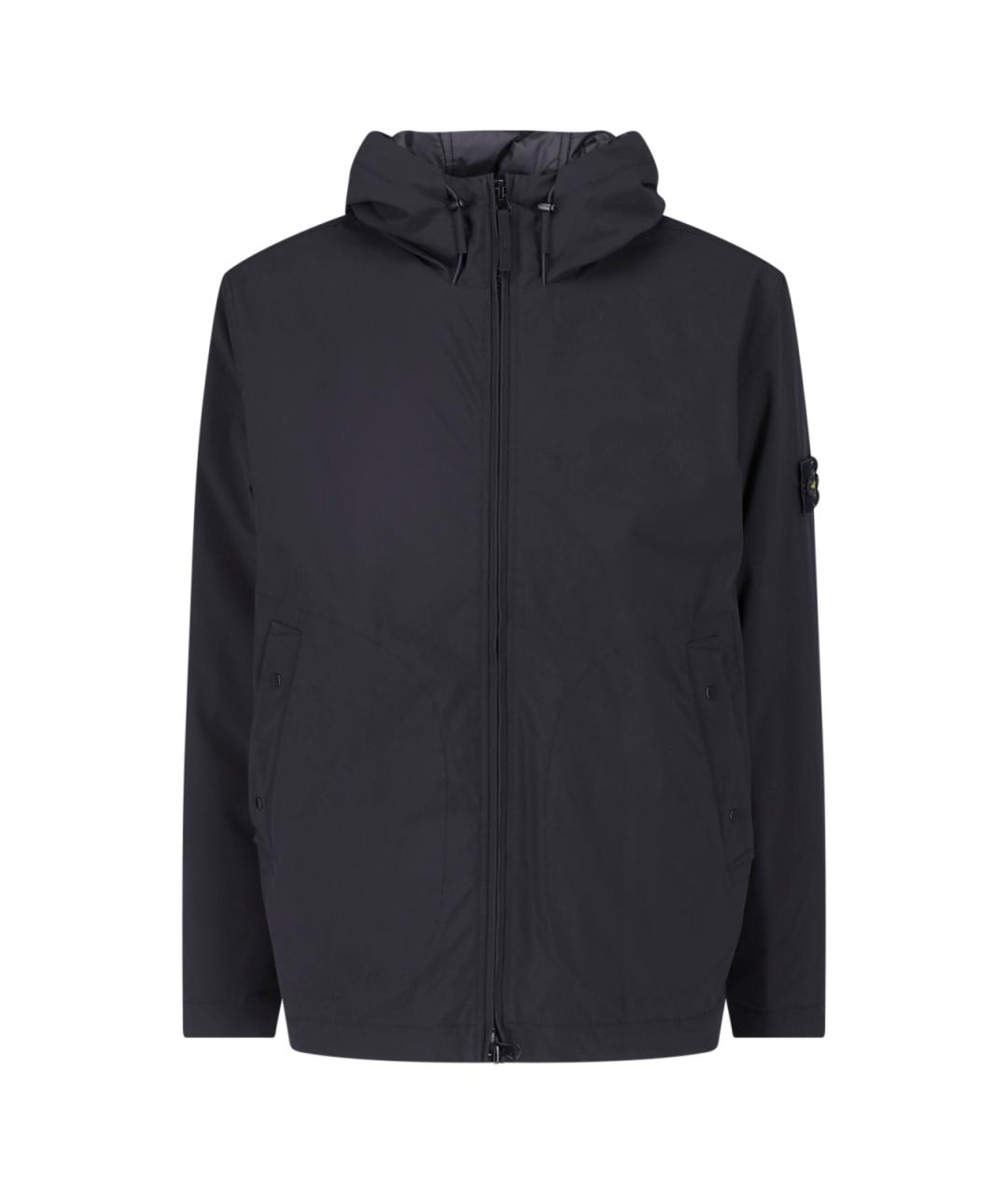 STONE ISLAND Черная полиэстеровая куртка, фото 1