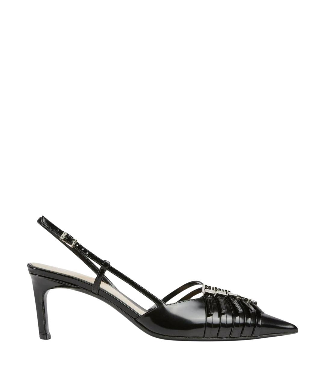 GUCCI Черные туфли из лакированной кожи, фото 1