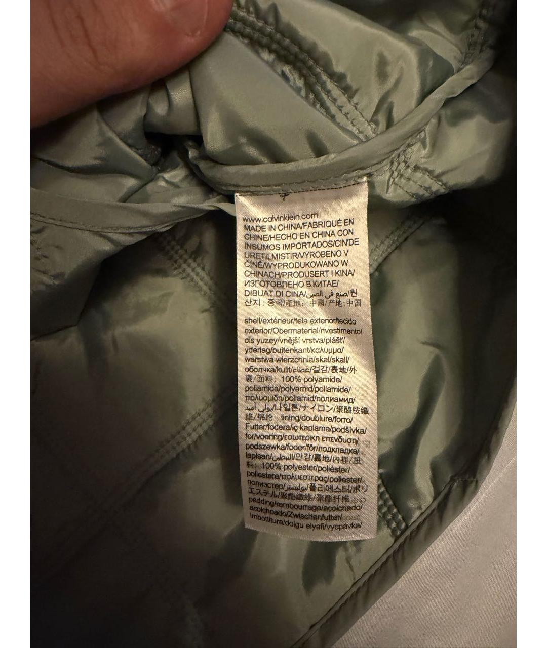 CALVIN KLEIN Серая нейлоновая куртка, фото 7