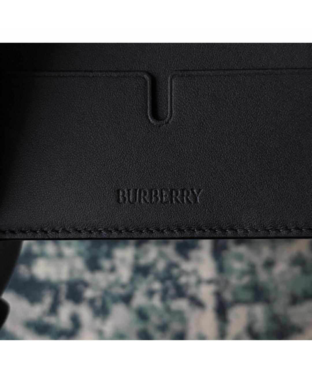BURBERRY Черный кожаный кардхолдер, фото 2