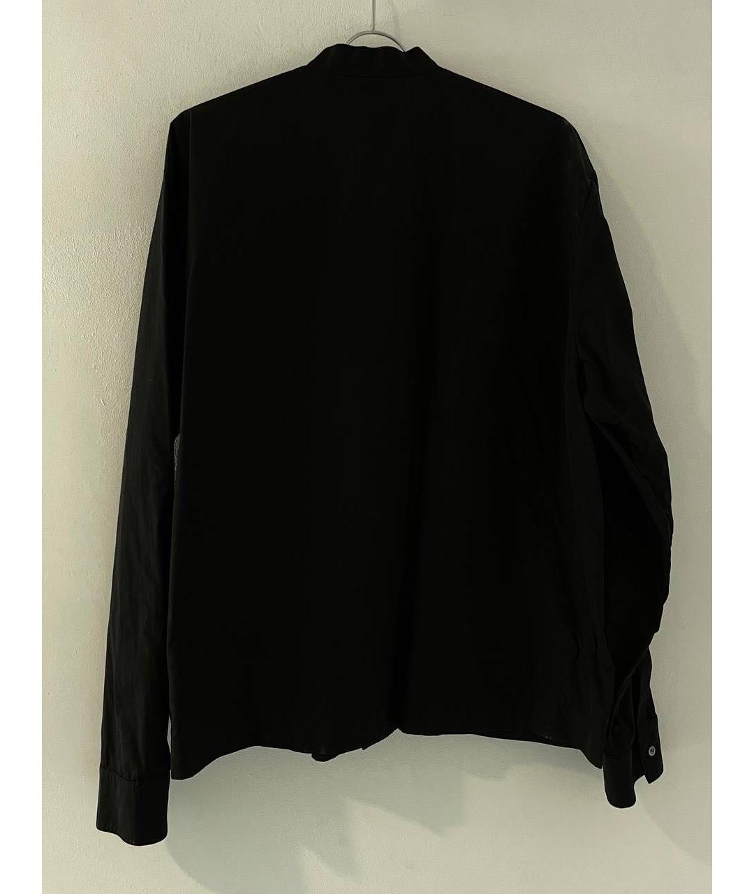 PALM ANGELS Черная хлопковая кэжуал рубашка, фото 2