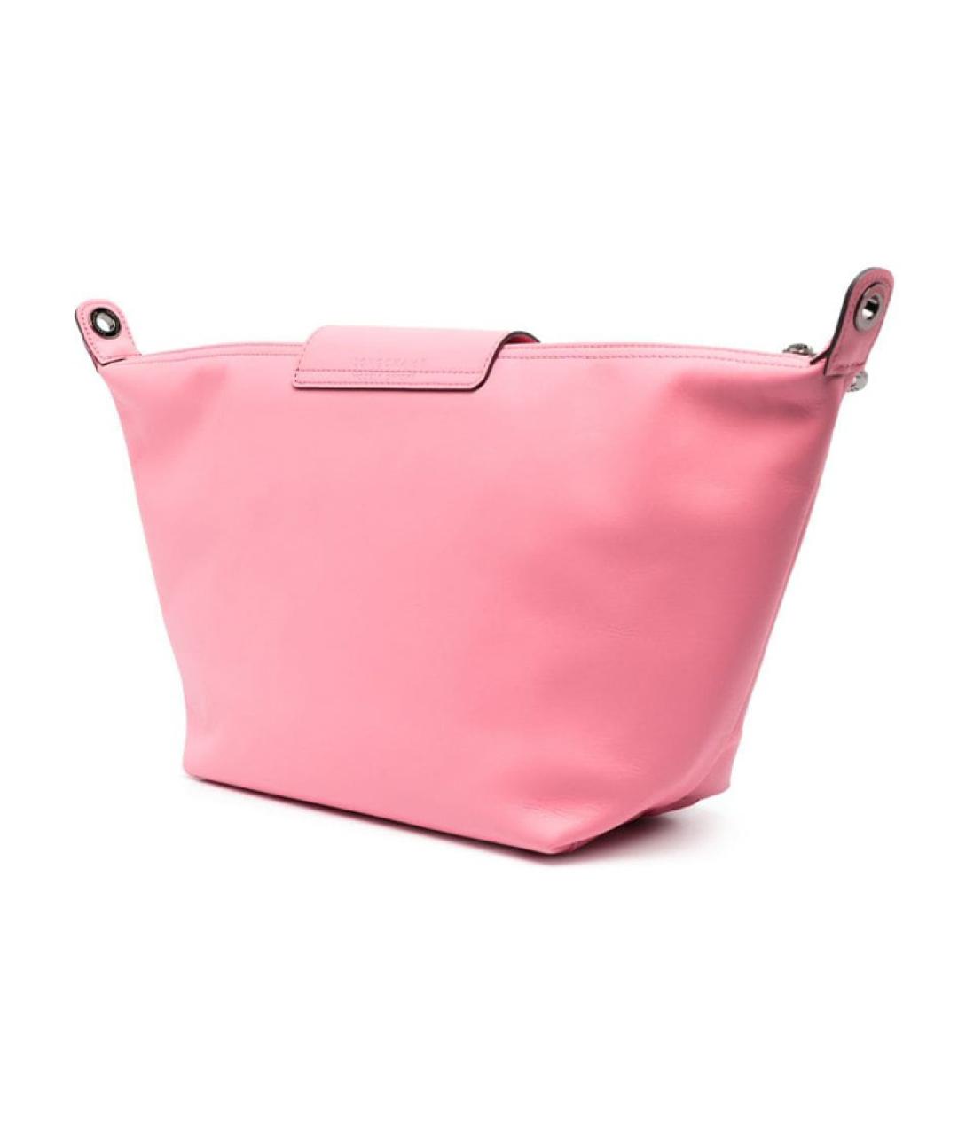 LONGCHAMP Розовая кожаная сумка через плечо, фото 2