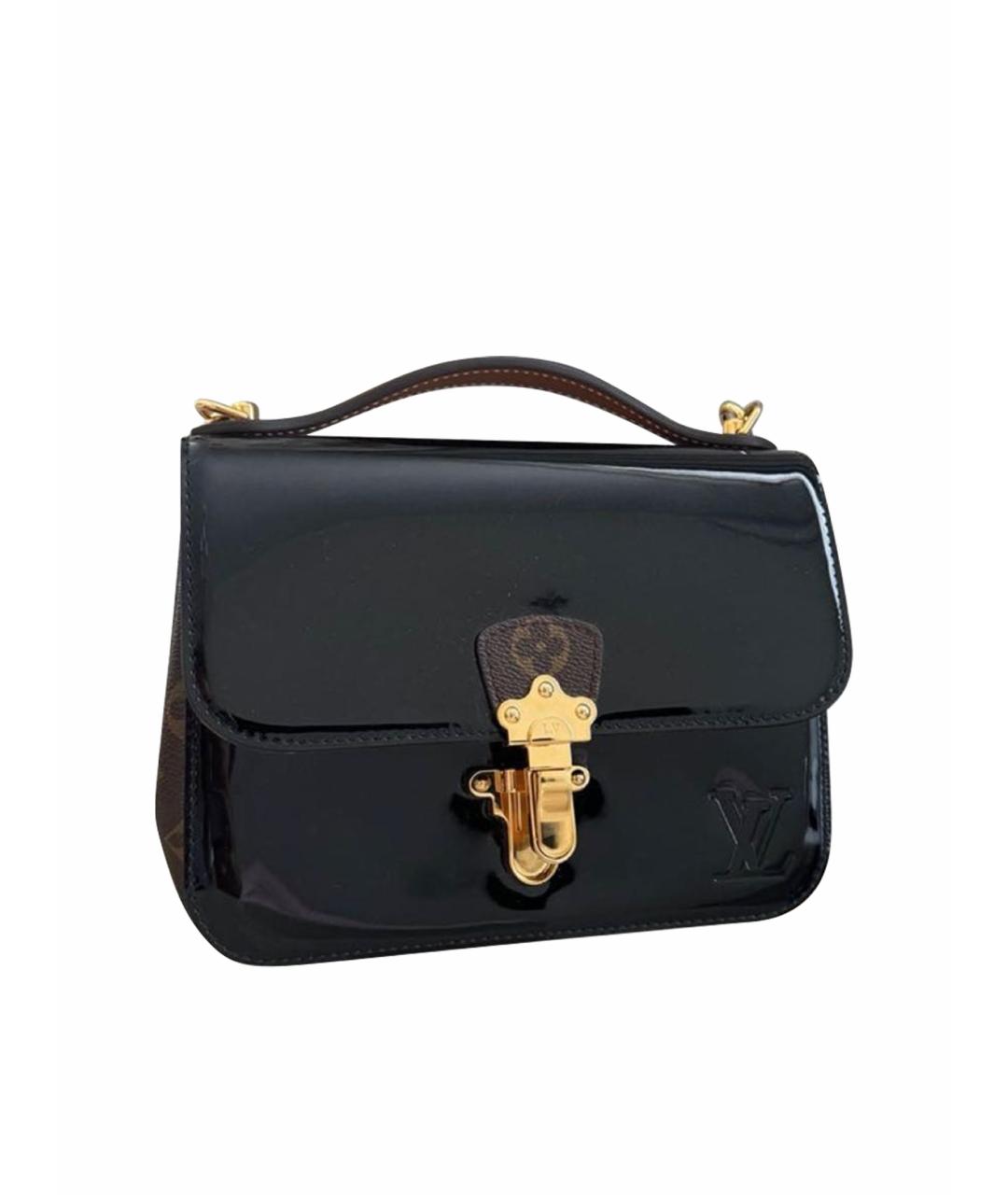 LOUIS VUITTON Черная кожаная сумка через плечо, фото 1