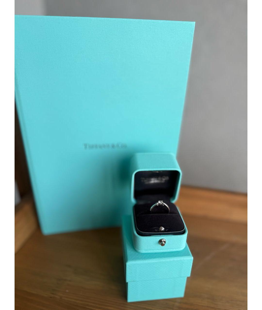 TIFFANY&CO Белое платиновое кольцо, фото 6