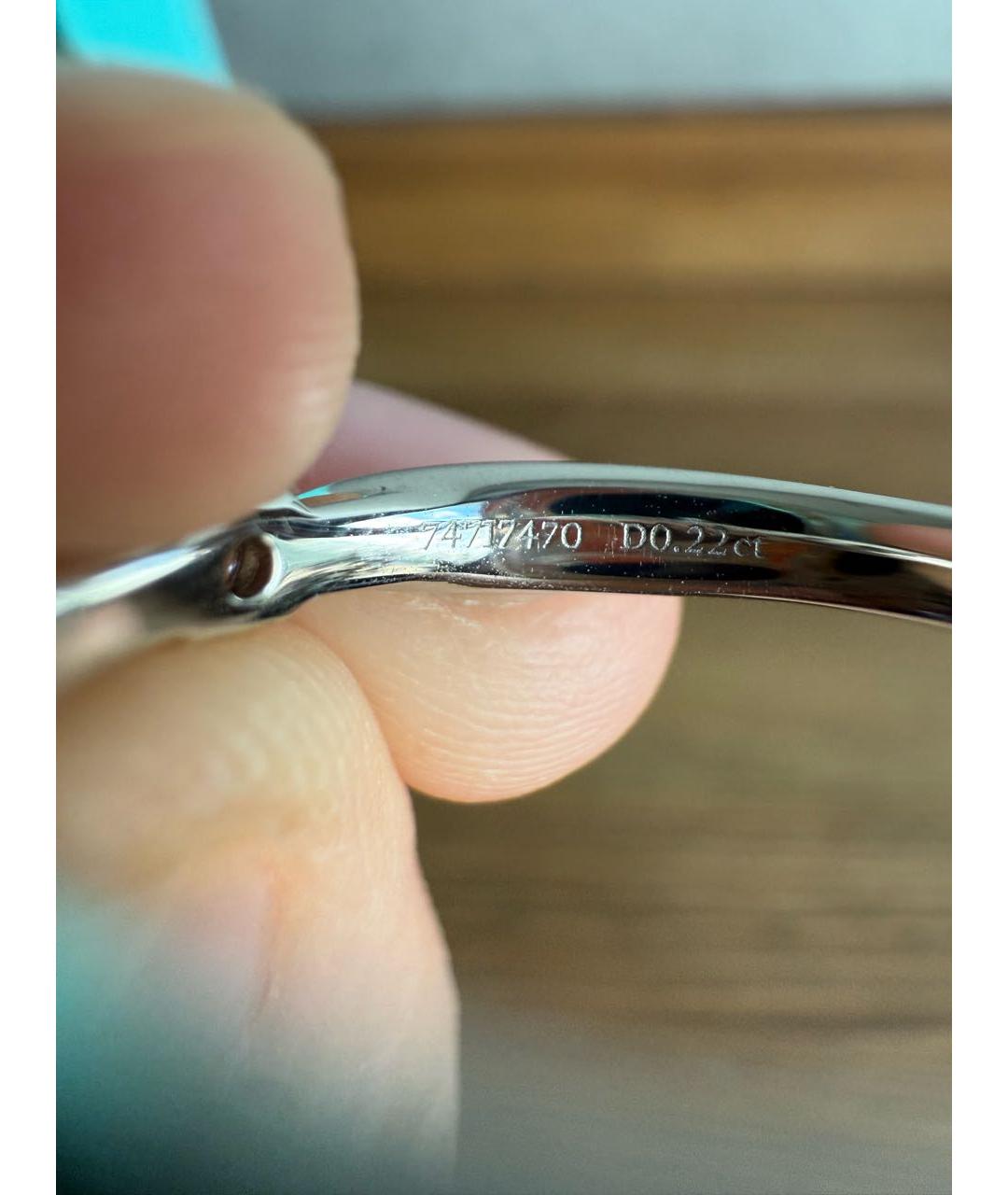 TIFFANY&CO Белое платиновое кольцо, фото 4