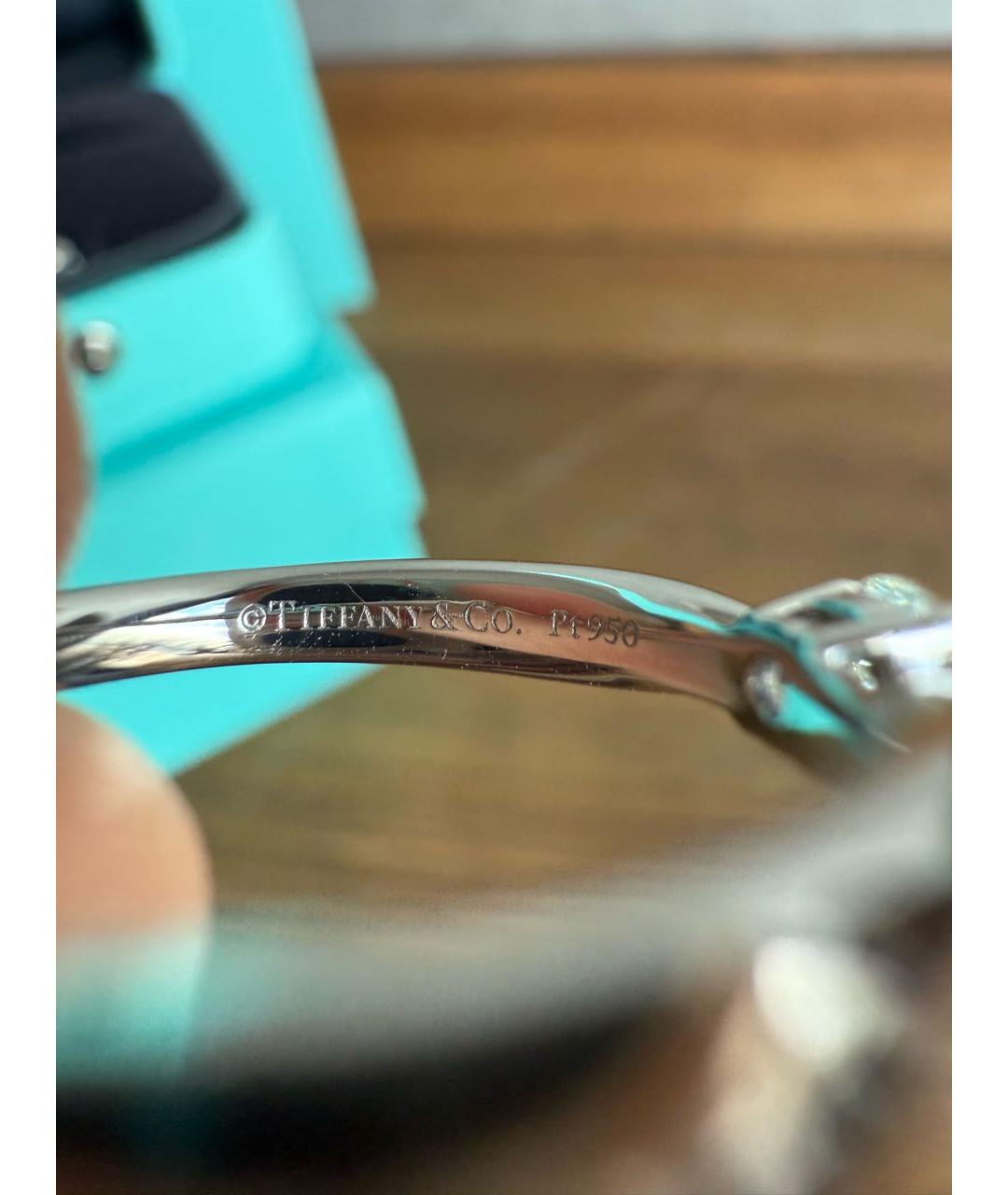 TIFFANY&CO Белое платиновое кольцо, фото 3