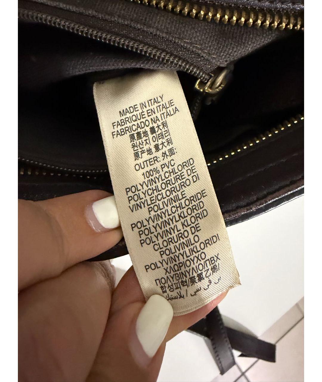 BURBERRY Коричневая сумка через плечо из искусственной кожи, фото 6