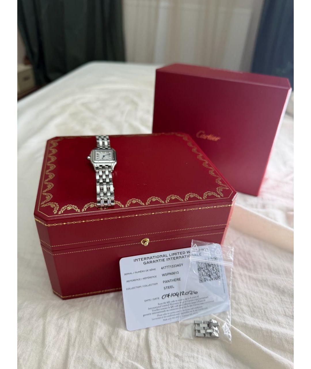 CARTIER Серебряные металлические часы, фото 4
