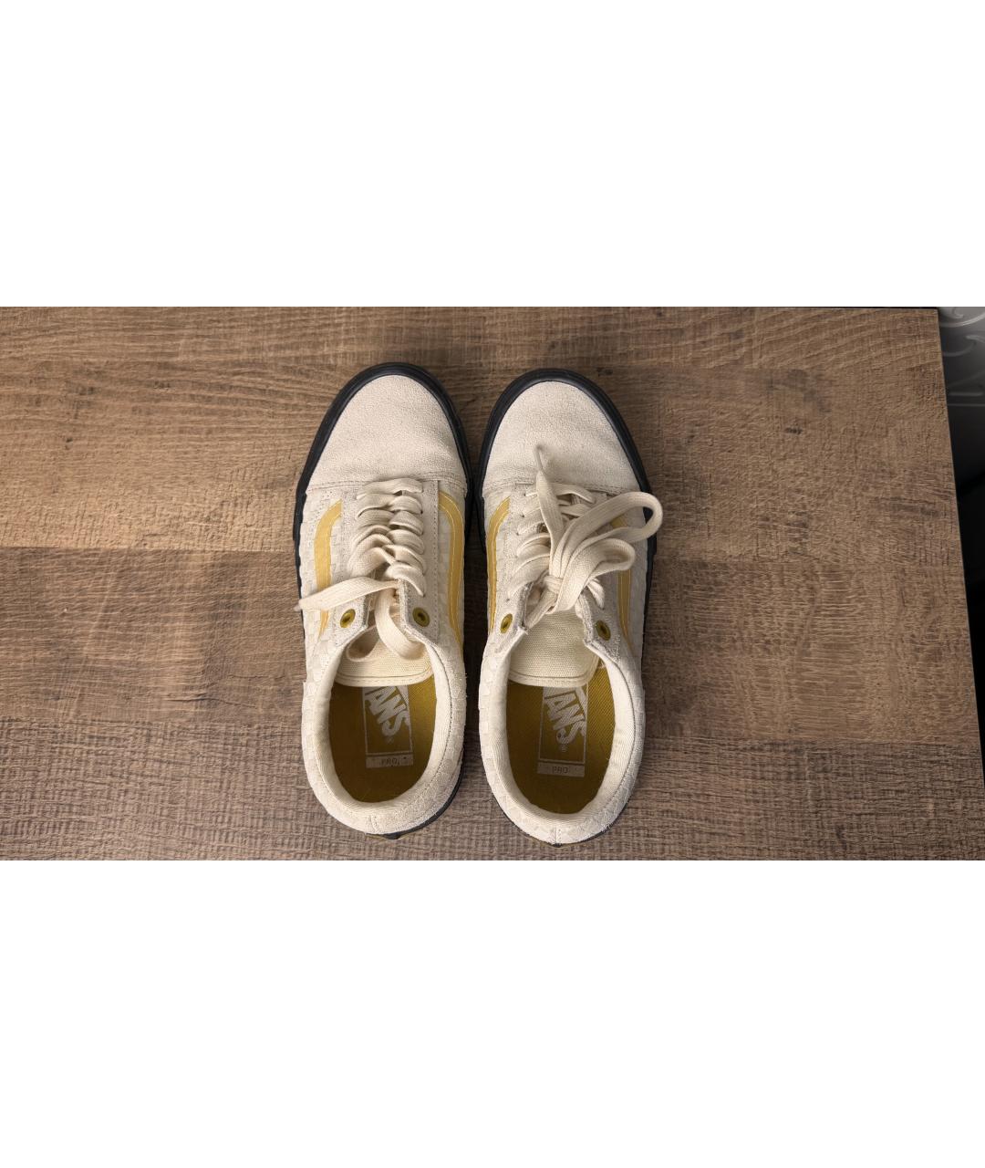 VANS Белые замшевые низкие кроссовки / кеды, фото 3