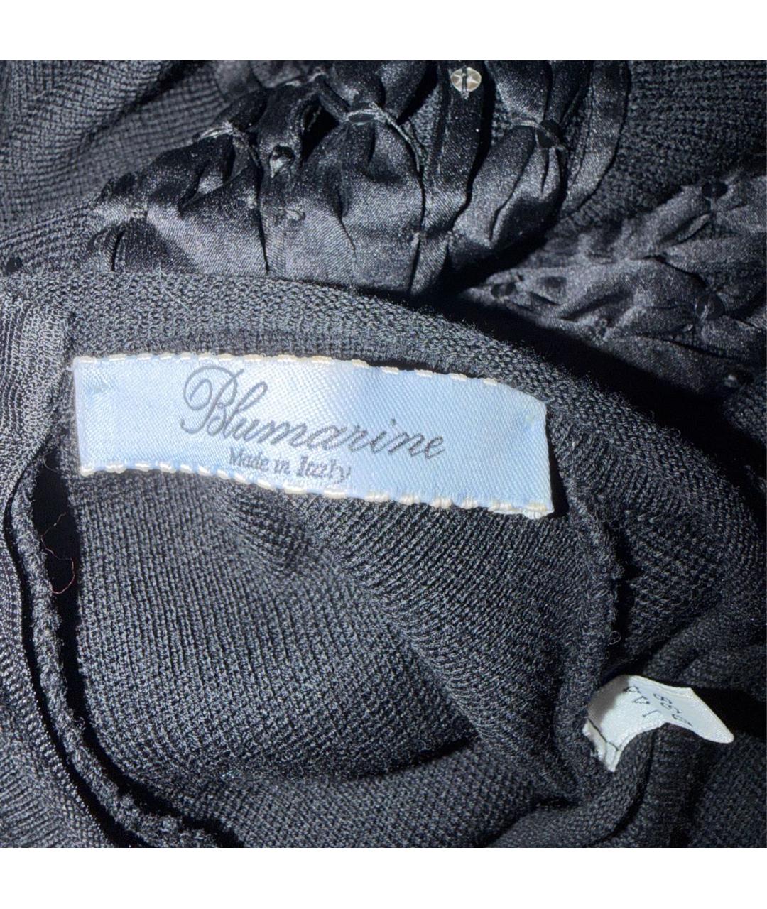 BLUMARINE Антрацитовое шерстяное повседневное платье, фото 3