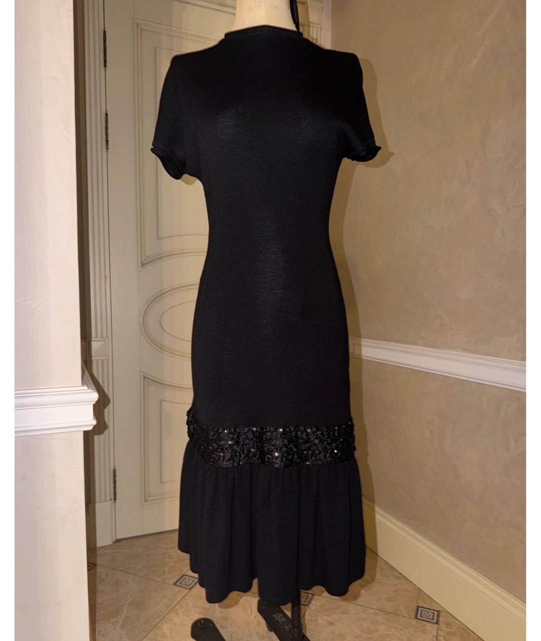 BLUMARINE Антрацитовое шерстяное повседневное платье, фото 7