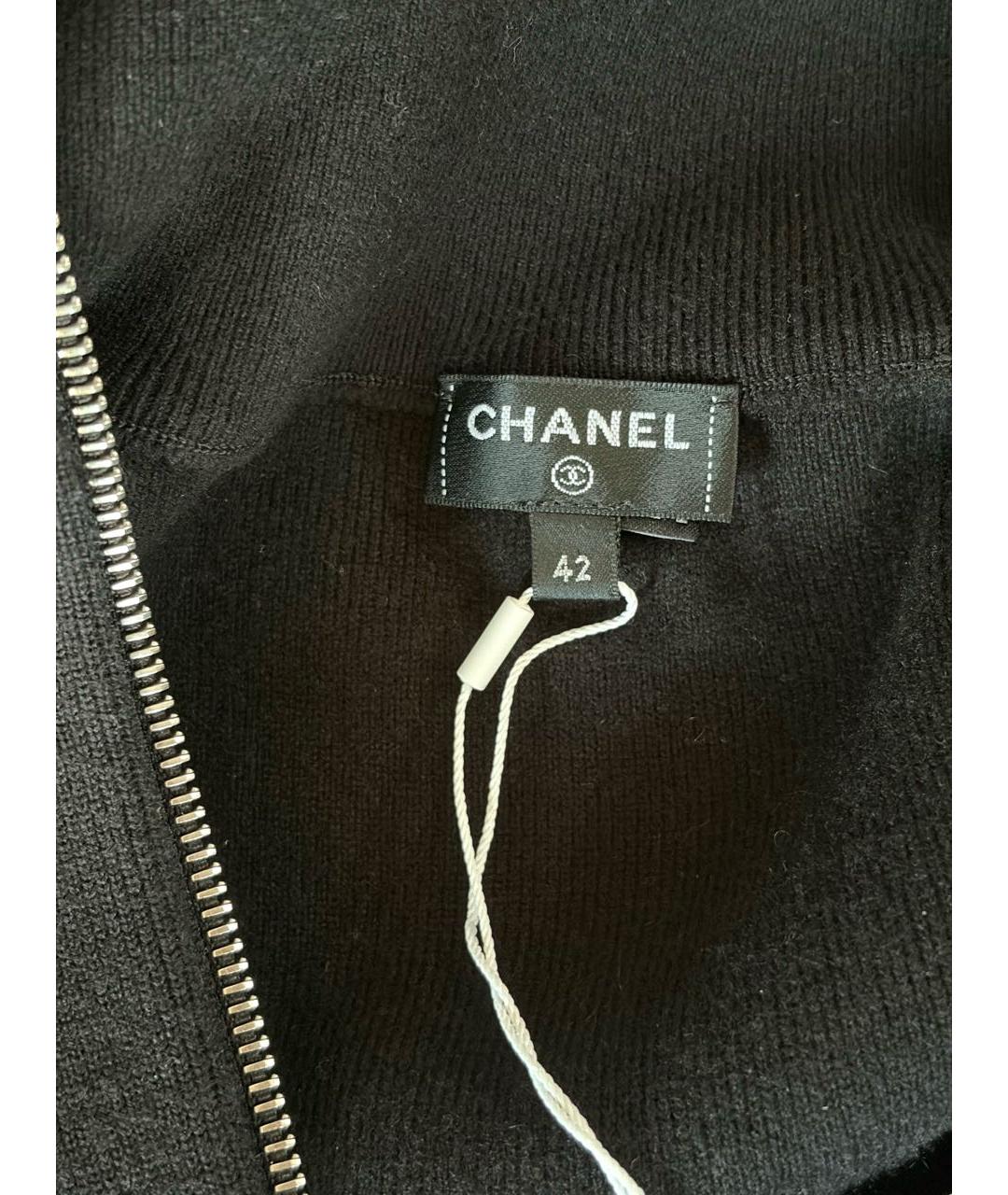 CHANEL Черный шерстяной джемпер / свитер, фото 5