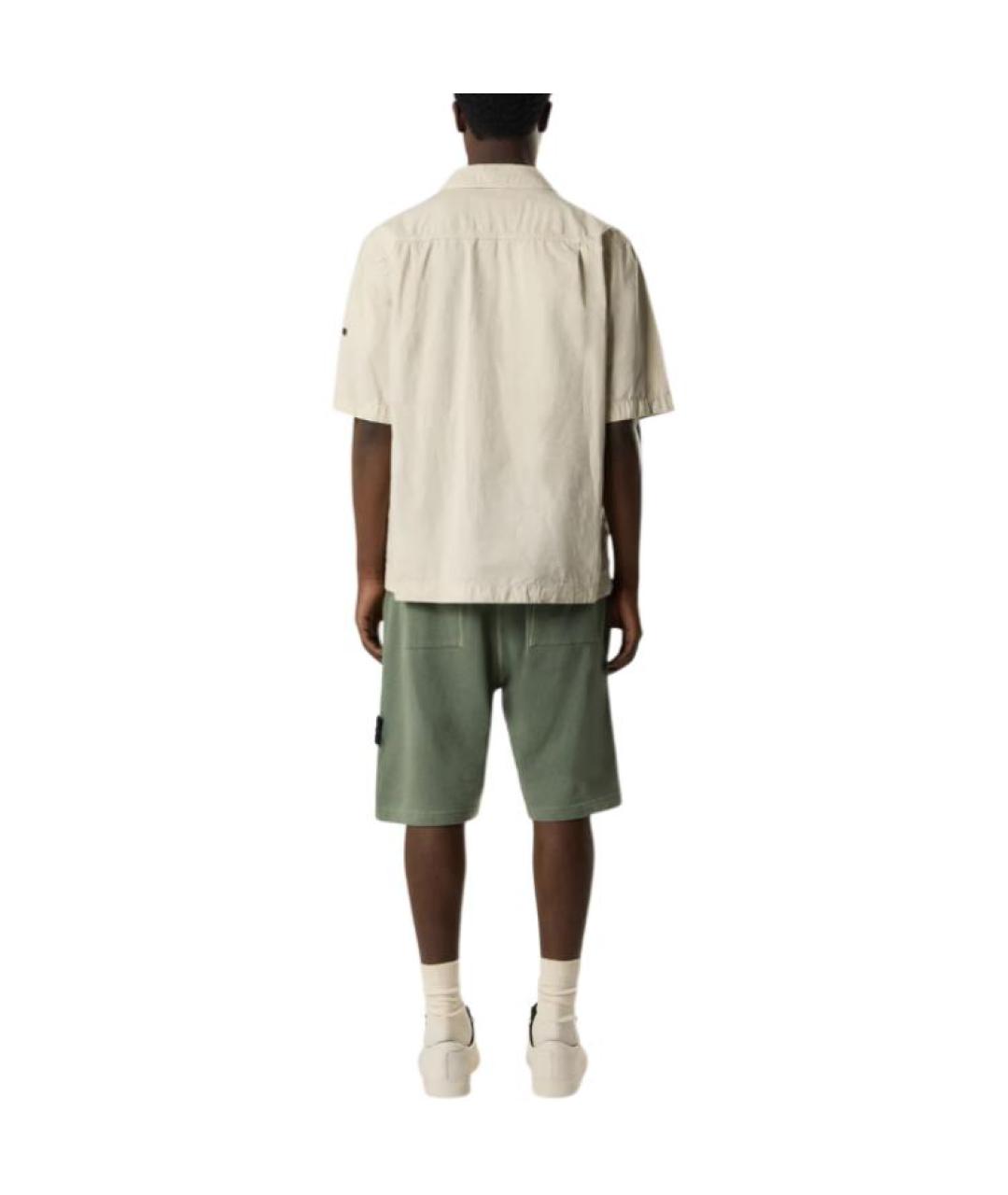 STONE ISLAND Зеленые шорты, фото 4