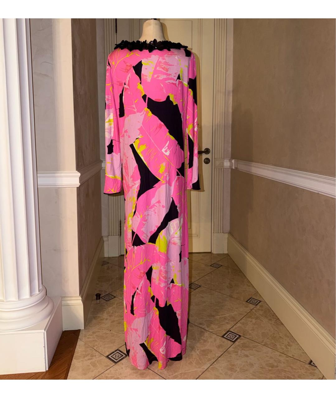 BLUMARINE Мульти вискозное вечернее платье, фото 2
